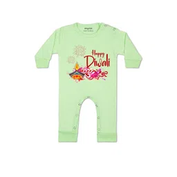 arvesa My First Diwali Printed Baby Rompers-picture-12