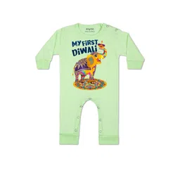 arvesa My First Diwali Printed Baby Rompers-picture-25