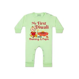 arvesa My First Diwali Printed Baby Rompers-picture-20