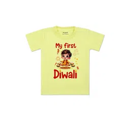 arvesa My First Diwali Printed Kids Tshirt-picture-41