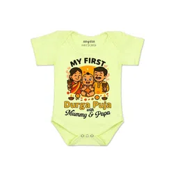 arvesa My First Durga Puja Printed Romper-picture-38
