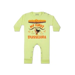 arvesa My First Dussehra Printed Baby Rompers-picture-32