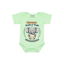 Arvesa Namaste Dada Dadi Printed Bodusuit-picture-27