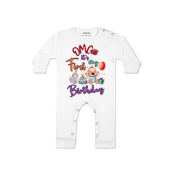 arvesa One Year Birthday Printed Baby Rompers-picture-53