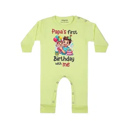 Arvesa Papa First Birthday With Me Printed Bodysuit-picture-35