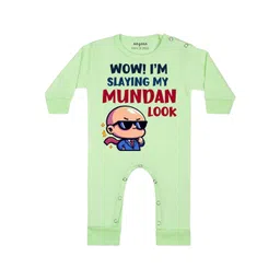 Arvesa Wow! Slaying My Mundan Look Printed Bodysuit-picture-50