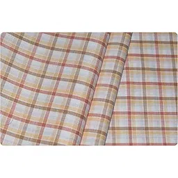 arvind Men's Pure Cotton Checkered Unstitched Shirt Fabric (GA29Z1, Free Size)-picture-13