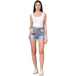 aryan hosiery Women's Sleeveless Tops, Fashionable & Comfortable Crop Top, Off-Shoulder Clothing for Womens & Girls Casual Short Sleeve Tops-picture-10
