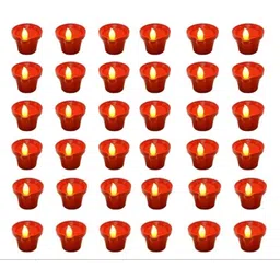 aryansh enterprises Pack of 6 Water Sensor Light Diya for Home Decoration Diwali Purpose. Multicolor Plastic Table Lantern-picture-27