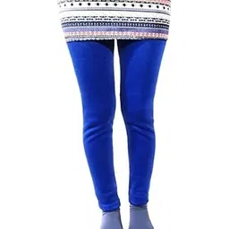 ARYANSH Shoppe Women's & Girl’s Winter Wear Warm Woolen Plain Full Length Leggings Free Size (Royal Blue)-picture-46