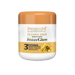 Aryanveda Instant Glow 24 Carat Gold Bleach Cream with Almond & Aloevera - 400 g-picture-23