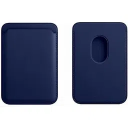 Aryas Faux Leather Magnetic Wallet Card Holder Compatible with iPhone 12/13/14/15 Supports 2 Cards magsafe Compatible- RFID Protection - 24 Colours(Navy Blue)-picture-25