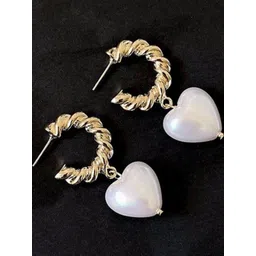 Arzonai Contemporary Half Hoop Earrings-picture-35