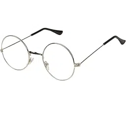 arzonai Round Shape Gandhi UV Protected Unisex Sunglasses (MA-300-S1| Silver and Transparent)-picture-11