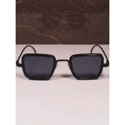 Arzonai Unisex Black Lens & Black Aviator Sunglasses with-image-20