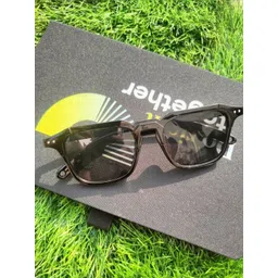 Arzonai Unisex Black Lens & Black Aviator Sunglasses with-image-21