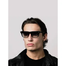 Arzonai Unisex Black Lens & Black Aviator Sunglasses with UV Protected Lens-image-23