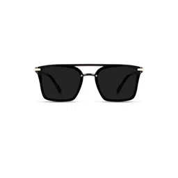 Arzonai Unisex Black Lens & Black Square Sunglasses With UV Protected Lens-picture-29