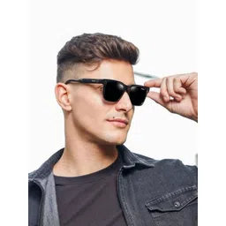 Arzonai Unisex Black Lens & Black Square Sunglasses With UV Protected Lens-picture-23