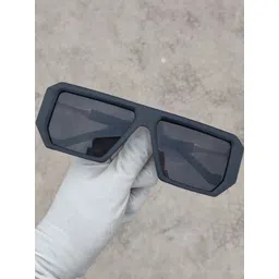 Arzonai Unisex Black Lens & Black Square Sunglasses With UV Protected Lens image 1