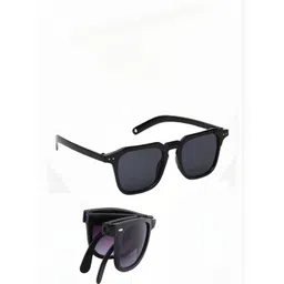 Arzonai Unisex Black Lens & Black Sunglasses with UV Protected Lens-picture-37