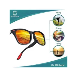 Arzonai Unisex Black Lens & Black Wayfarer Sunglasses with UV Protected Lens-image-43