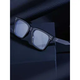Arzonai Unisex Black Lens & Frame Square Sunglasses-image-36