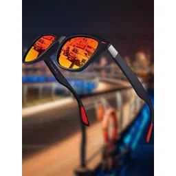 Arzonai Unisex Black Lens & Silver-Toned Sunglasses with-image-42