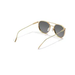 Arzonai Unisex Black UV Protected Lens Metal Sunglasses-picture-10