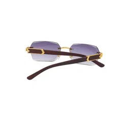 Arzonai Unisex Black UV Protected Lens Metal Sunglasses image 3