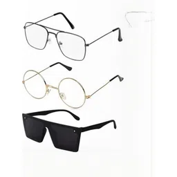 Arzonai Unisex Clear Sunglasses-picture-13