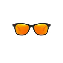 Arzonai Unisex Orange Lens & Black Frame Square Sunglasses-picture-40