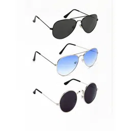 Arzonai Unisex Pack of 3 Clear Lens Sunglasses with UV Protected Lens-picture-29