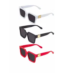 Arzonai Unisex Pack Of 3 Square Sunglasses With UV Protected Lens-picture-15