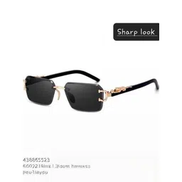 Arzonai Unisex Rectangle Sunglasses with UV Protected Lens-picture-42