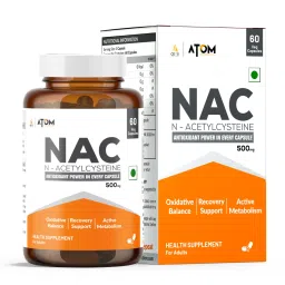AS-IT-IS Nutrition ATOM NAC (N-Acetylcysteine) 500mg I 60 Veg Capsules I Antioxidant Support for Overall Health I Health Supplement for Men & Women-image-22