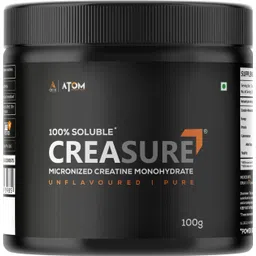 ATOM Creasure® 100% Soluble Creatine Monohydrate, Unflavored, 33 Servings Creatine-image-9