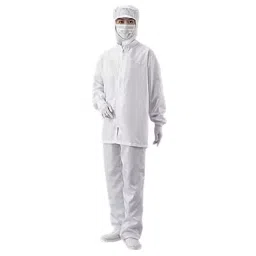 AS ONE ASPURE Clean Pants without Hem Rubber 4L Size 100% Polyester With Conductive Yarn Blue, SSP-image-29