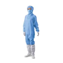 AS ONE ASPURE Cleanroom Wear M Size Polyester With Conductive Yarn Blue, 10312-image-23