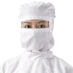 AS ONE ASPURE Cleansuit Hood with Eye-Opening Type 2L Size White, SH-image-44
