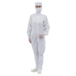 AS ONE ASPURE CR Wear Hood Separate & Center Zipper Type 4L Size Polyester with Conductive Yarn Blue, 22110SB-image-34
