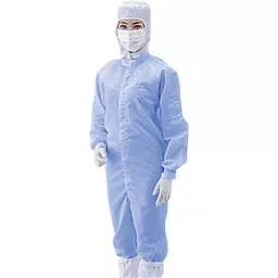 AS ONE ASPURE CR Wear Hood Separate & Center Zipper Type 4L Size Polyester with Conductive Yarn Blue, 22120B-image-24