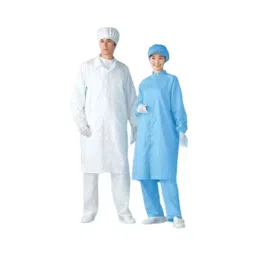 AS ONE Dust-Free Unisex Garment With Stand Collar S Size Blue, AS207C-image-40