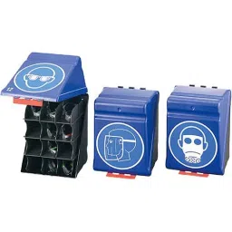 AS ONE Safety Protection Equipment Store Box for Protective Eyewear ABS Resin Blue, MAXI-3-picture-12