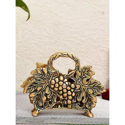 Ascension Beige Textured Decorative Napkin Holder Metal Showpiece-picture-27