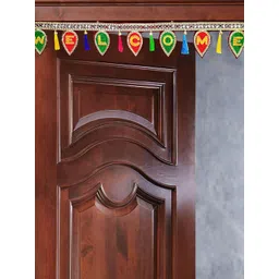 Ascension Red & Green Leaf Welcome Design Traditional Hanging Toran-picture-28