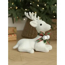 Ascension Unisex Textured Festive Decor Christmas Reindeer Figurines Elegant Deer-picture-22