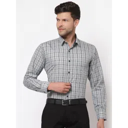 ASCIIBLUES Men Opaque Checked Casual Shirt-picture-23