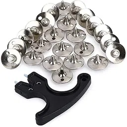 ase Cricket Shoe Spare Spikes with Spanner for Men Boys Full Metal Replaceable Nails | Pack of 24 Pieces Tighter Key Made of Metal-picture-15