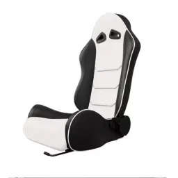 ASE Gaming Vortex Racing Seats 180 Degree Reclining (White & Black)-picture-22